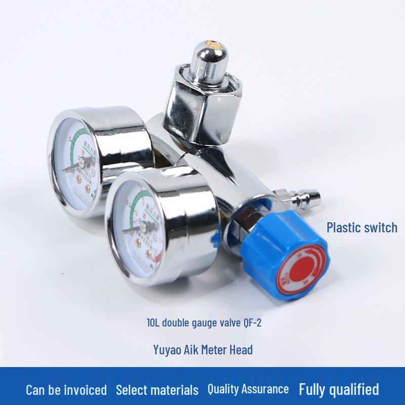 Household Oxygen Cylinder with Single Pressure Gauge Valve