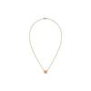 Hermes Mini Pop H Classic Fashion Pendant Necklace Women Necklace Orange Gold H147992F-02