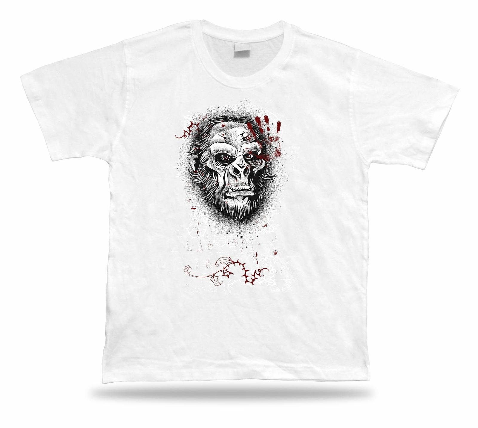 Prehistoric ape funny art design Tshirt birhday apparel special spiritual gift S разноцветный