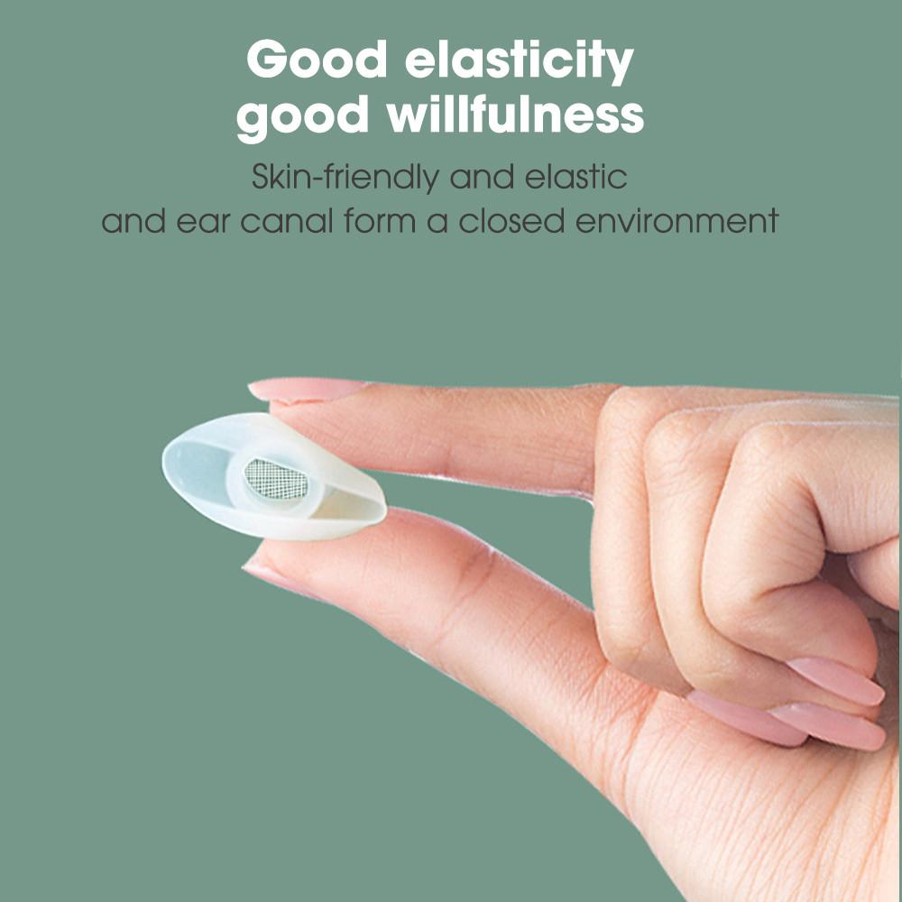 XS/S/M/L Replacement Ear Tips Suitable for AirPods Pro 1 2 Soft Silicone Non-Slip Earphone Earbuds with Noise Reduction Hole