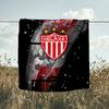 1PC Football Crest Heartbeat Printed Soft Flannel Blanket Throw for Adult Bedroom Living Room Sofa Camping Travel Fan gifts Christmas Gifts