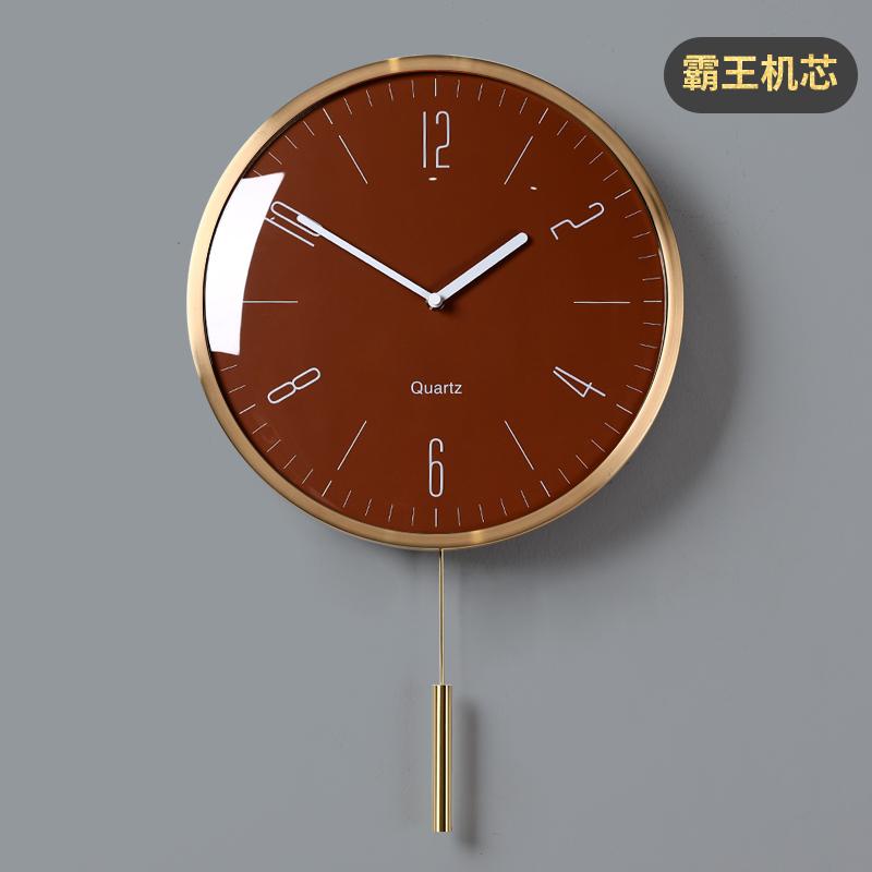 Nordic Luxury Pendulum Clocks Wall Home Decor Creative Metal Wall Clock Modern Gold Silent Watch Living Room Decoration Gift