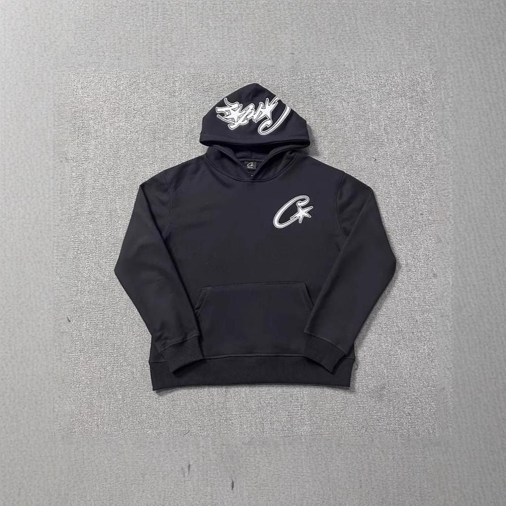 Corteiz Alcatraz C-Star Besticktes Hoodie und Fleece Jogginghosen Set