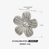 Elegant Adjustable Open Rings Stainless Steel Gold Color Women's Rings Jewelry Gifts Flower Rings Women