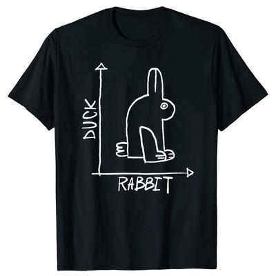 Funny Science Nerd Duck or Rabbit Physics Math Geek Tshirts Men Women Casual Tshirt 100 Cotton Loose Oversized T Shirt Summer