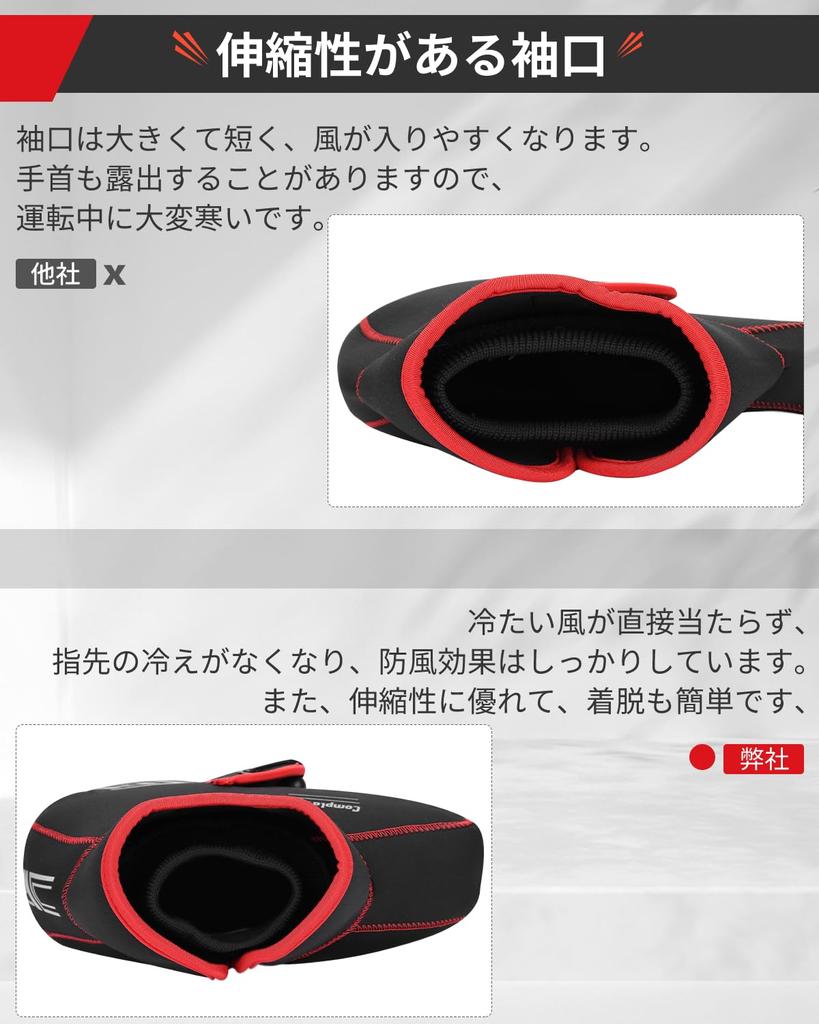 KEMIMOTO Motorcycle Handlebar Cover for PCX Mini and Windproof and Cold Handle One Size Fits Red Scooters, Mopeds, 125cc, XMAX, Bikes, Motorcycles,