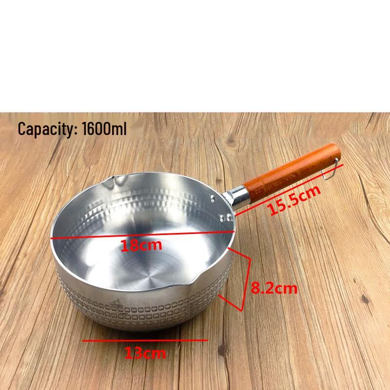 Wutuo Non-stick Yukihira Pot with Wooden Handle