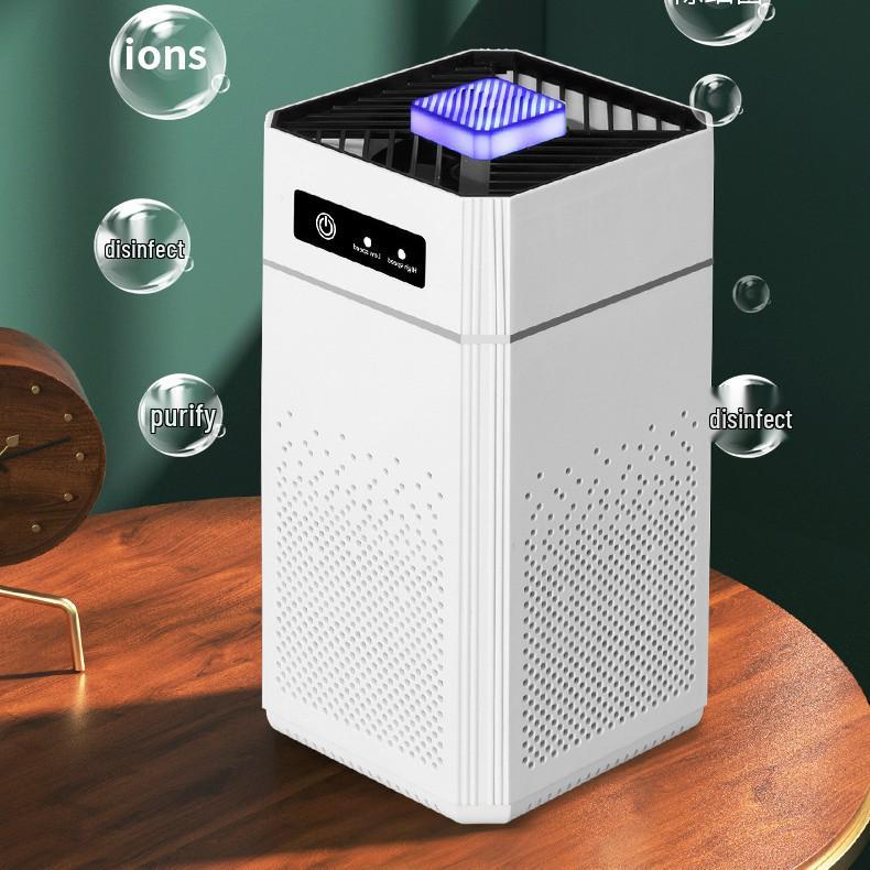 Smart Desktop Air Purifier with Negative Ion Technology for Home and Office Odor Removal