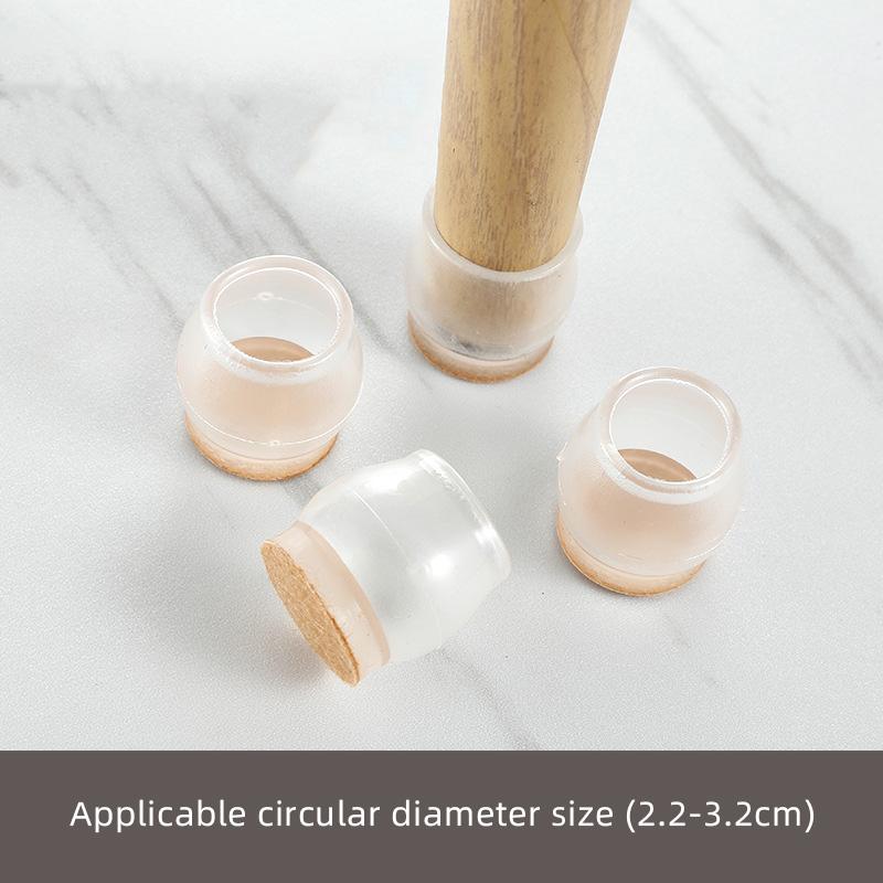 

Table Chair Leg Protectors Cover Round Square Caps for Furniture Foot Legs Floor Protector with Wrapped Felt Bottom Pad
