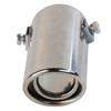 Car Exhaust Tip Steel Stainless Chrome Muffler Exhaust Tip Modification Tube for Straight Tailpipe