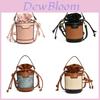 Stylish Princess Mini Bucket Bag For Kids In Trendy Color Block Design