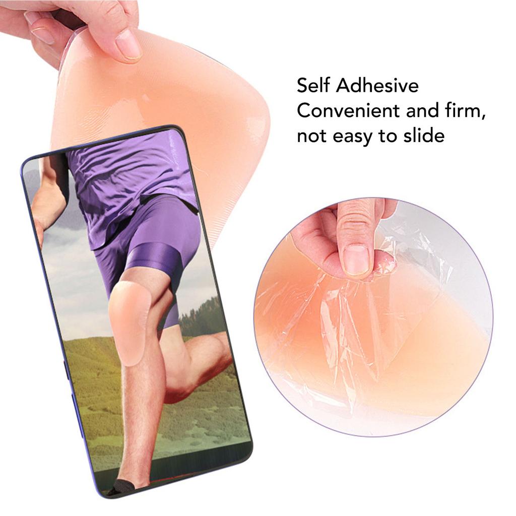 1 Pair Silicone Knee Pads For Skating Skiing Thicken Flexible Comfortable Cushioning Silicone Knee Protector