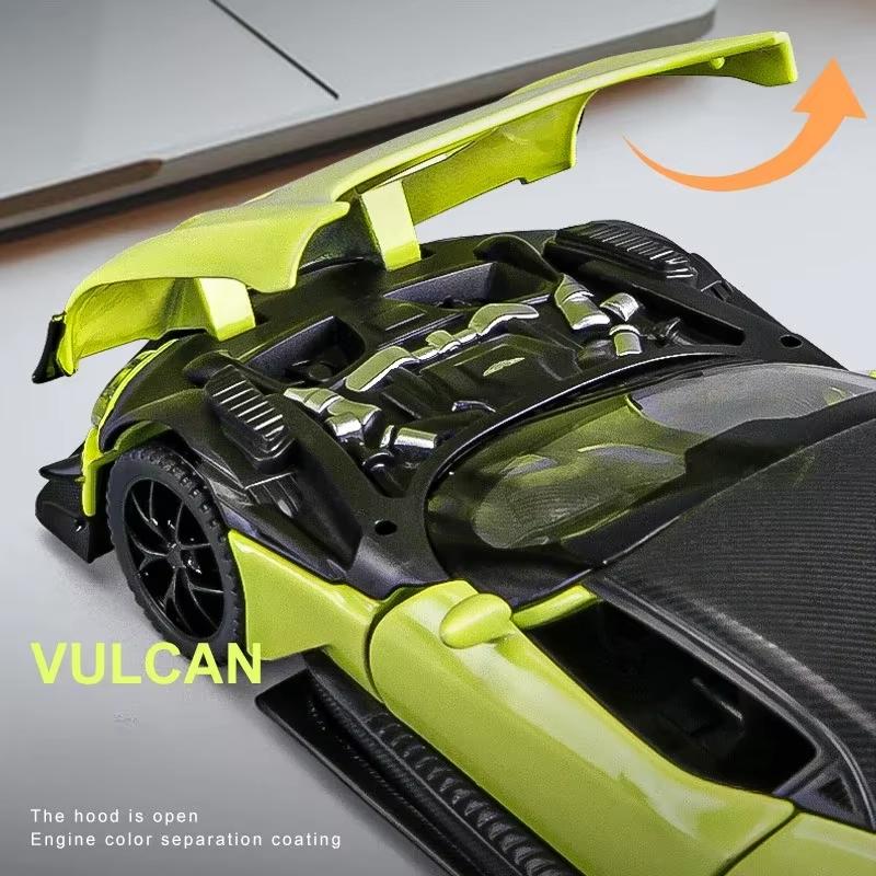 LYZRC Nové 1:32 Aston Martin VULCAN sportovní auto Simulace Odlévaný Kovová Slitina Model auta Zvuk Světlo Natahovací Kolekce Dětská Hračka Dárky