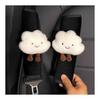 Seat Belt Shoulder Pad Cover, Set of 2, Cloud Plush Pad, Cute Cushion, Easy Installation, Strangulation Prevention, Car Accessory