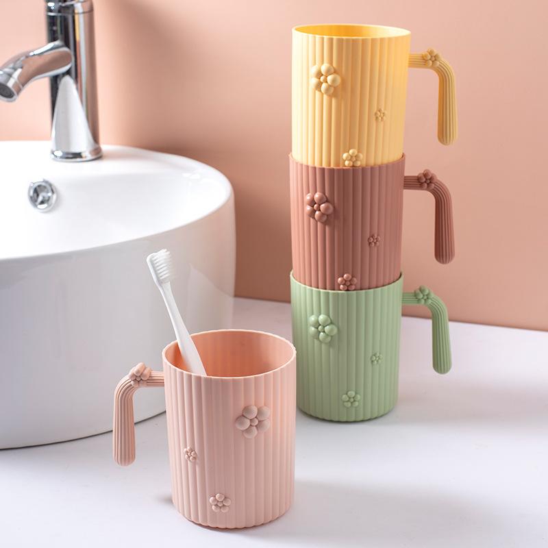 Cute and Simple Plum Blossom Mouthwash Cup Household Washbasin Cup Toothache TrayDormitory Brushing Cup