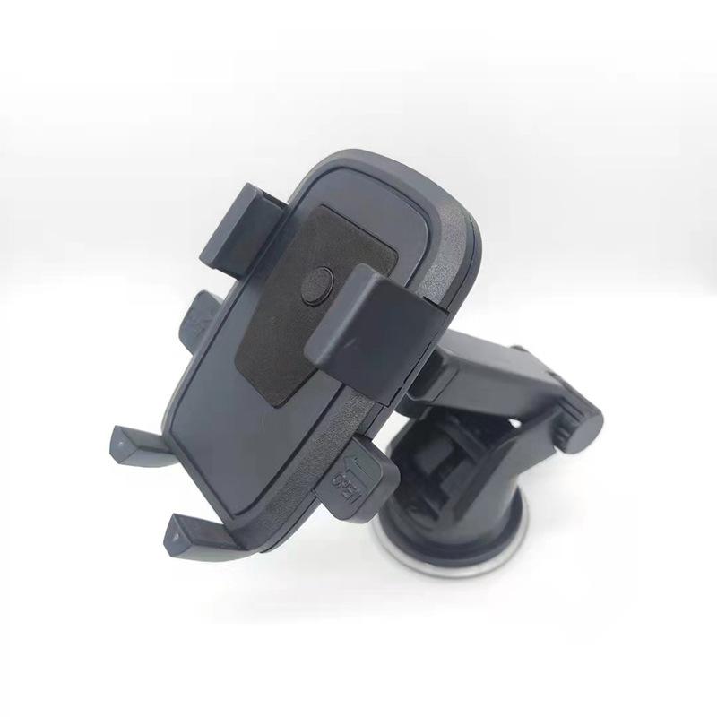 

Suction cup type gravity paste type telescopic rod square shield, car navigation automatic clip type bracket Suction cup type чёрный