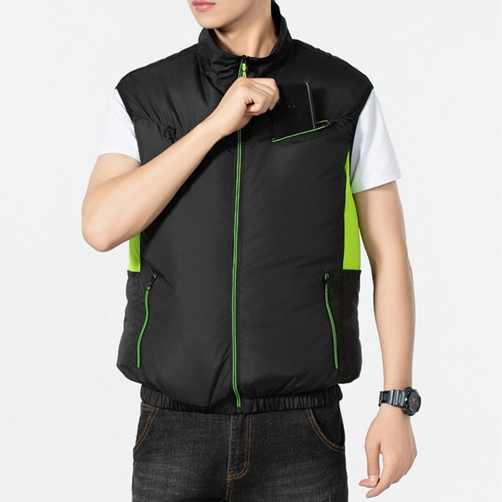 Cooling Vest Ice Fan Vest Heat Resistant Air Conditioner Clothes Breathable Cooling Fan Vest for Summer Camping Fishing Supplies