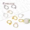 7.5MM 18K Gold Plated Brass End Cap For Jewelry Making,Ends Connector with Loop,Supplies For Jewelry DIY Bracelets Accessories