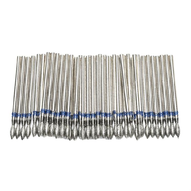 50Pcs Cuticle Drill Bit Cuticle Drill Bits for Nails Diamond Nail Drill Bits