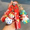 Santa Claus Keychain Christmas Small Gift Student Schoolbag Pendant Cartoon Christmas Tree Three-Dimensional Doll Pendant