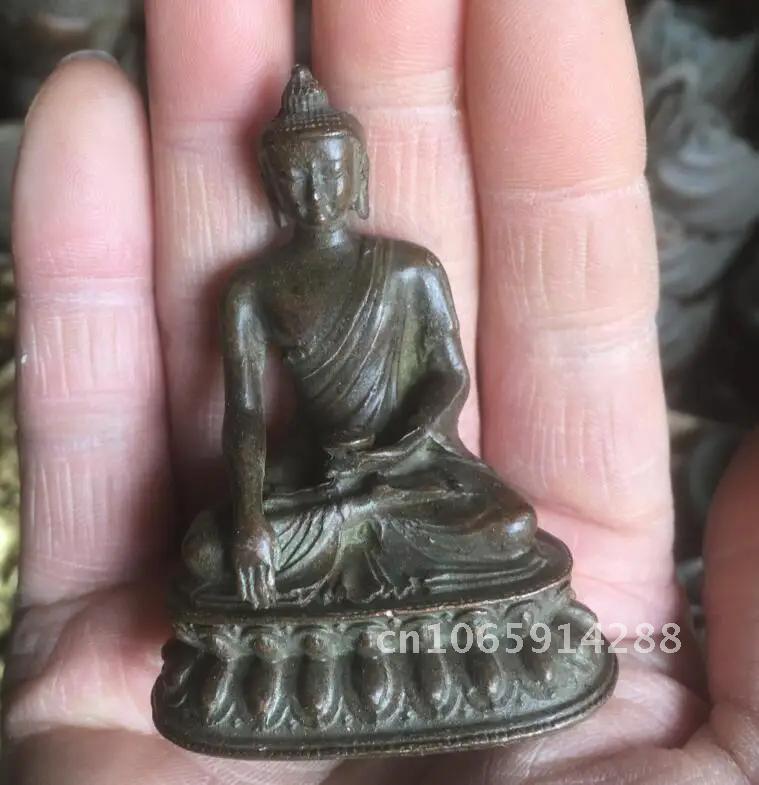 Alloy Buddha Ornament Four-Armed Avalokiteshvara Buddha Ornament Tibetan Height Home Crafts Guanyin Decoration Living 6cm Room