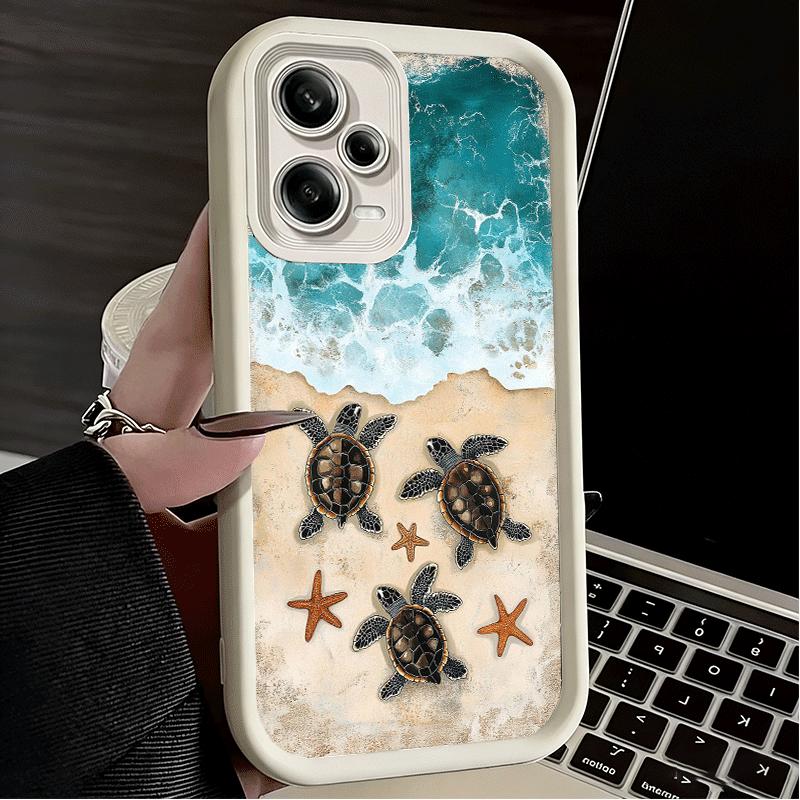Summer Sea Turtle Cute Soft Phone Case for Xiaomi Poco X7 X6 X5 Pro X4 Gt X3 F7 Ultra M8 M7 Redmi 15C 15 14C 13 13C 12 12C 10 10
