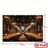 2D Great Hall Backdrop for Wizard School Cosplay & Movie Night Decoration