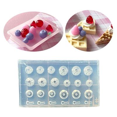 Fruit Shaped Treats Mold Convenient Silicone Mold for Handmade Food Crafts Jewelry Making Tools for Craft Lovers