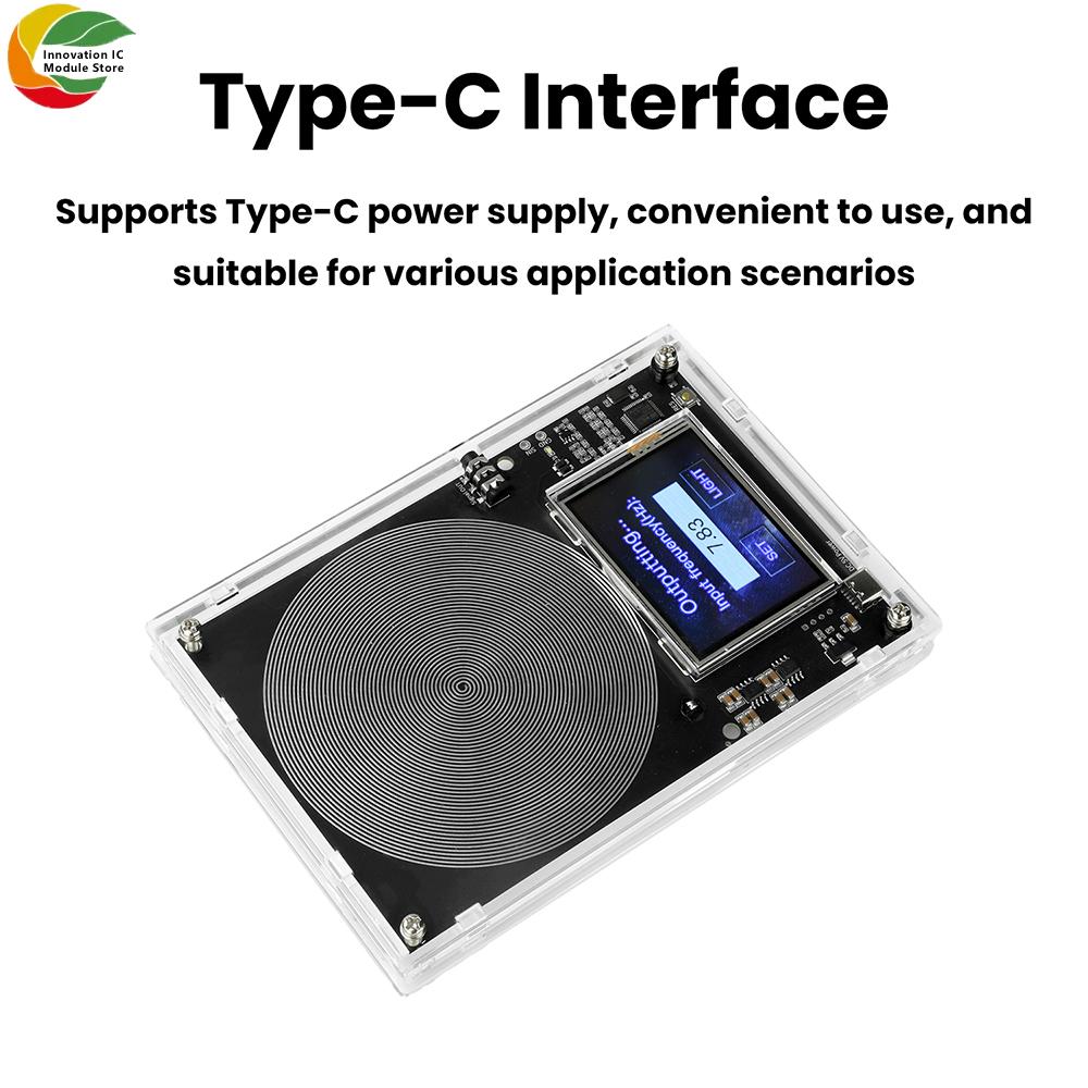 DC 5V Schumann Wave Generator Signal Processing Module 0.01-99999Hz Adjustable Frequency With Touch Screen And Shell Type C