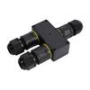 2 Pcs Water Proof Junction Box IP68 3 Way 3P 24A M20 Electrical Quick Release Cable Connector Outdoor Junction Box for