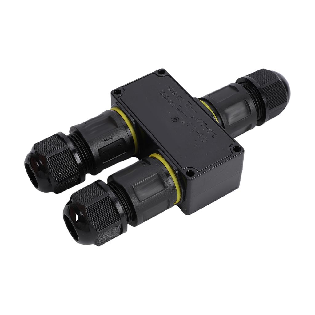 2 Pcs Water Proof Junction Box IP68 3 Way 3P 24A M20 Electrical Quick Release Cable Connector Outdoor Junction Box for