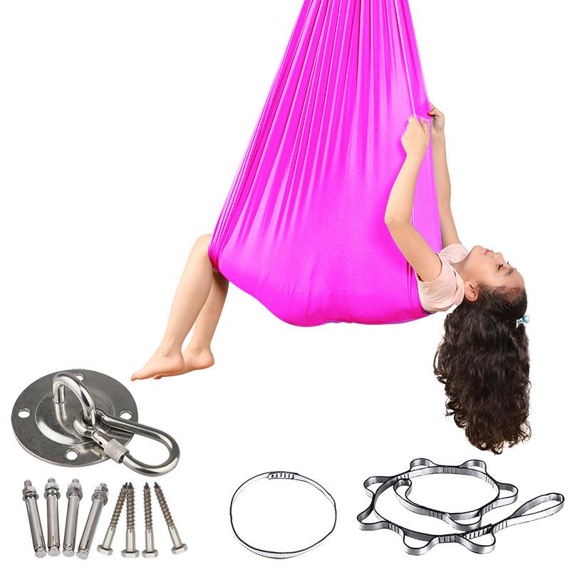 Elastic Sensory Hammock Chair for Kids - Indoor/Outdoor Swing with Accessories