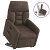 Recliner Chair with Lift Assist Brown Microfiber Fabric