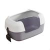 Cat Litter Box Cleaning Basin Portable Removable High Sided Anti Splashing Toilet for Indoor