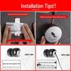 Invisible No-Drill Retractable Clothesline - Indoor/Outdoor, Stainless Steel & Nylon Drying Rope.