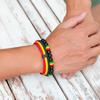 Hinweis 2 Stück/Packung Herren Armband Set Handgemacht Nationalflaggenfarbe A-Qualität 4mm Schnur Armband Obsidian Armband Pulseras Para Hombre