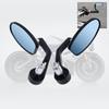 Aluminum Universal Motorcycle Handlebar Reflector Rear View Mirrors 1 Pair Ellipse Bar End Rearview Mirror Motorbike Accessories