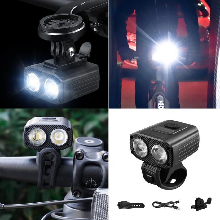 Bicycles Front Light Watertight Handlebar Flashlight Rechargeable Bikes Front Lamp Cycling Bicycles Head Lamp Headlight