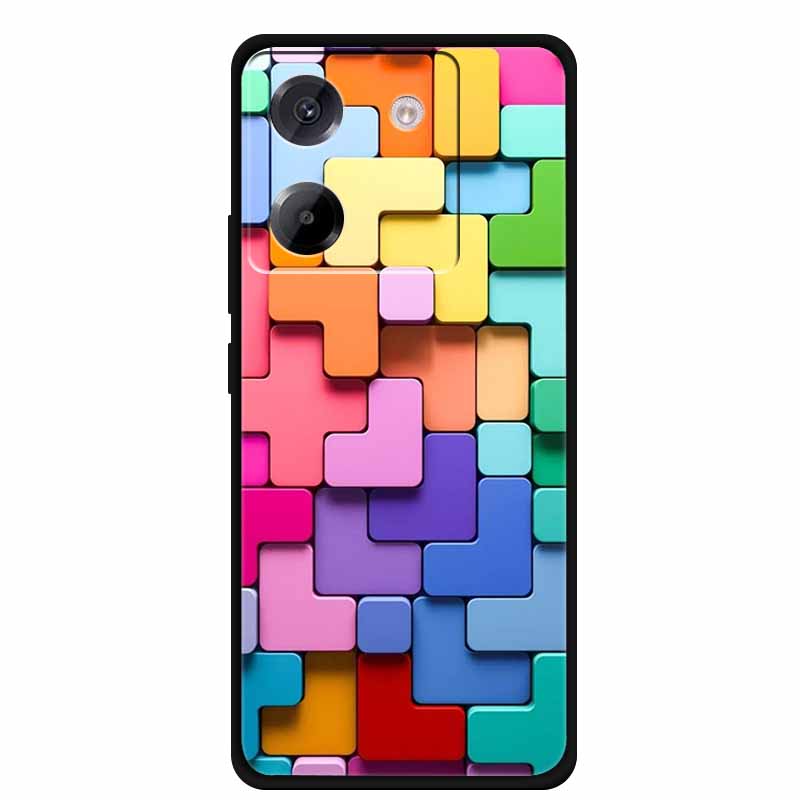 For Poco M7 Pro Phone Case TPU Soft Back Cover for Xiaomi Poco M 7 Pro 5G M7pro Silicone Funda Protector Floral Patterns Capa