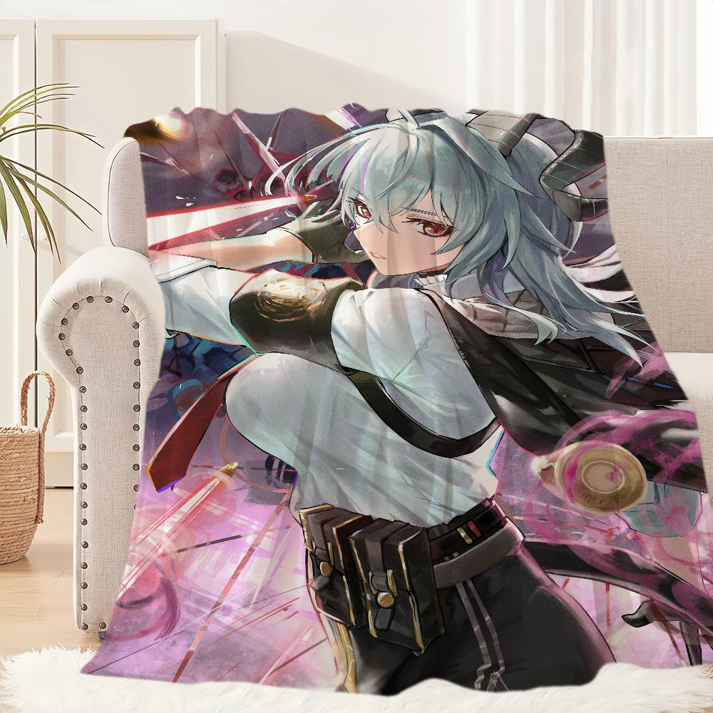 Wuthering Waves Zani Game Blanket Blanket for Couch Sofa Travel Home Hiking Picni Bed Beding Flannel Blanket birthday gift