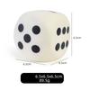 2.56" Squishies Dice Kawaii Soft Slow Rising Large 6-Sided Dice with Dots Stress Relief Kids Toys Collection Decorative Props
