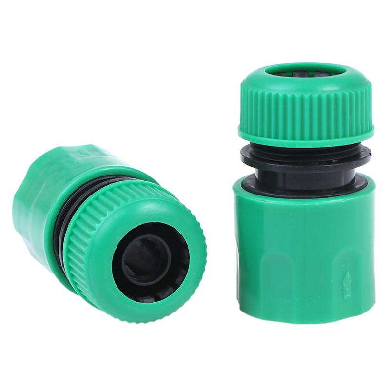 1Pcs Green Quick Connect 4-Point Water Connector, Universal Gardening Watering And Car Washing Water Pipe Quick Connect Accessory