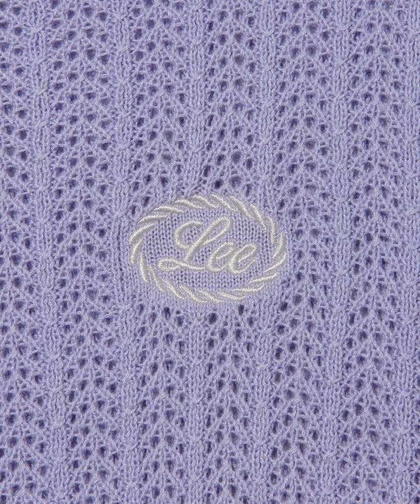 LEE Women'S Round Neck Scaly Knit Lavender