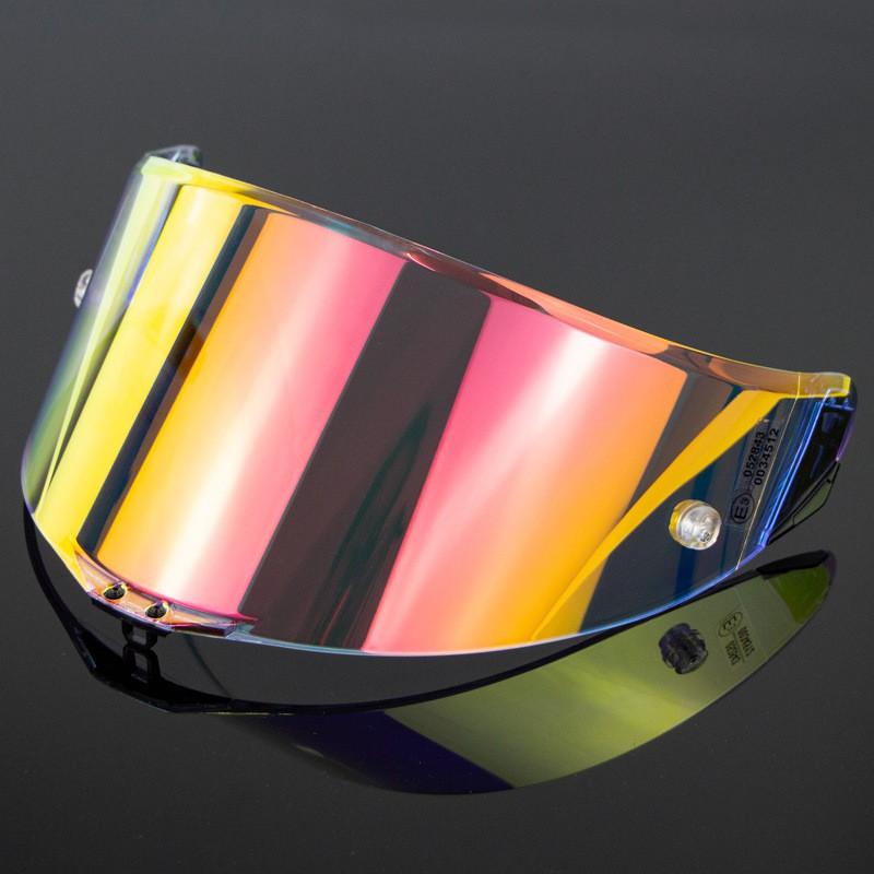 Visière de Casque de Moto Lentille PISTA GPRR CORSA Fumée Bleue Teintée Pare-brise Électroplaqué Avec Aileron Accessoires