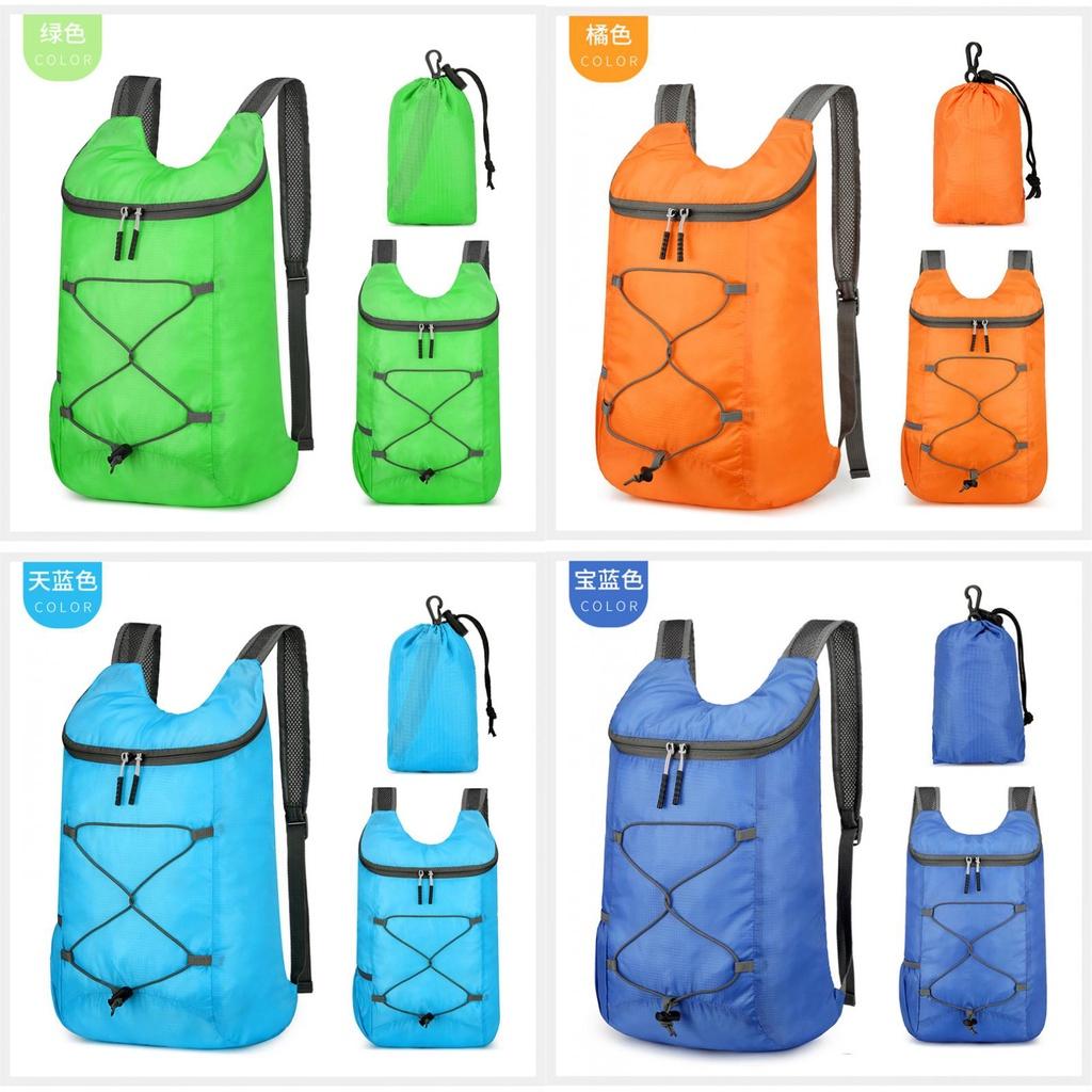 Lightweight Nylon Travel Backpack For Men And Women Foldable And Portable Ideal For Outdoor Activities
