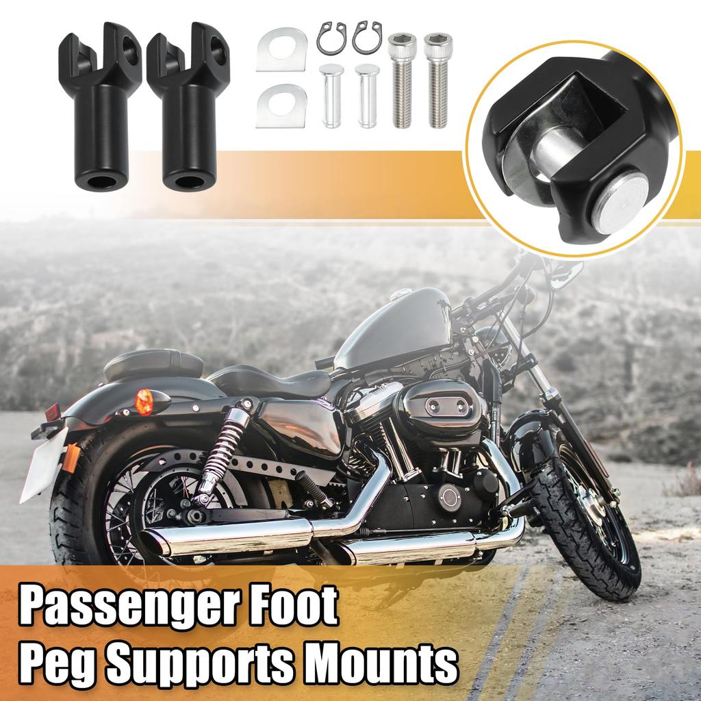 X AUTOHAUX Passenger Foot Peg Support Mount Clevis Kit for Left and Right Harley