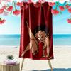 Betty Boop Beach Towel, Lightweight Beach Towel, Tropical Style, Ideal Holiday Gift For Family