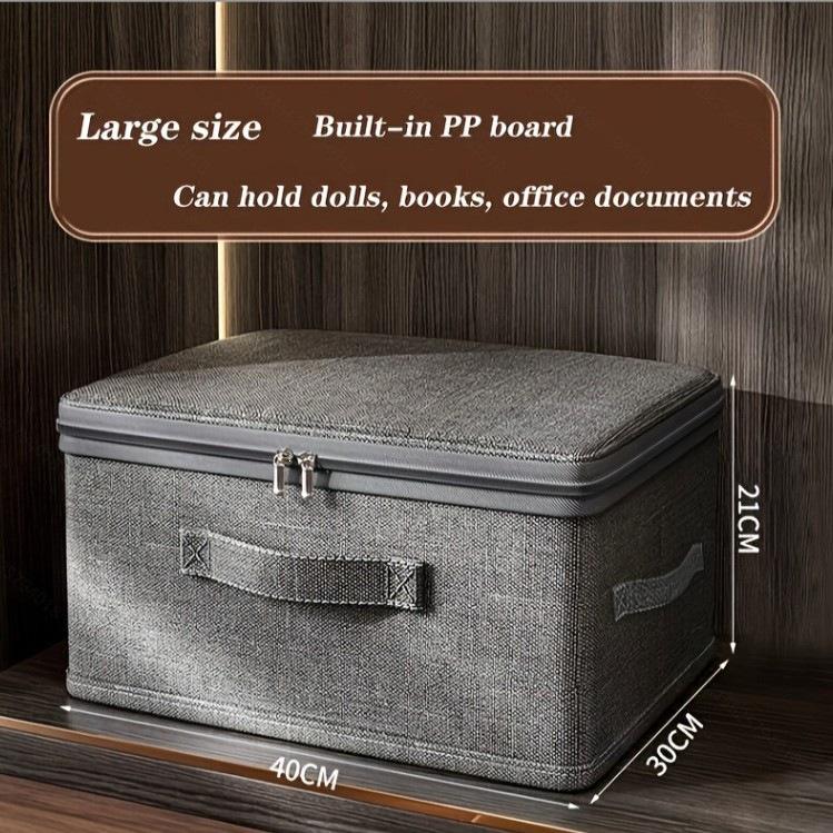 Flip-Top Password-Lock Storage Box - Large Capacity Wardrobe & Under-Bed Organizer