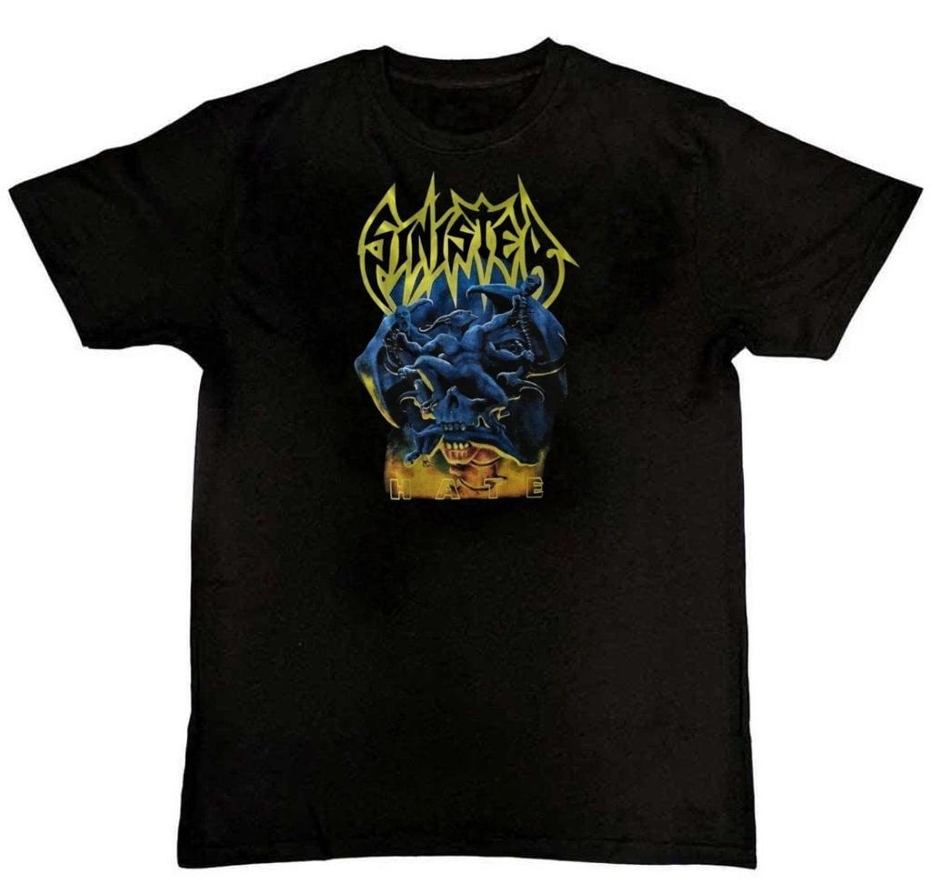 Maglietta Grafica Vintage SINISTER Hate Death Metal Band