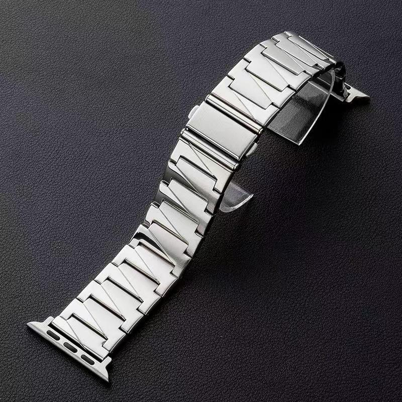 Metal Strap for Apple Watch 45mm 44mm 49mm 40mm 41mm 42/38mm Bracelet Band for Iwatch Series 6 7 8 SE 5 Replacemen Wristband